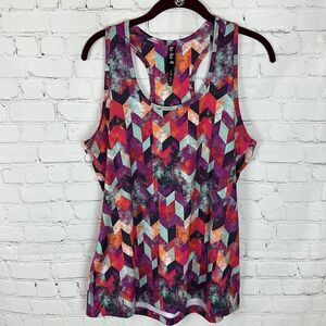 Lukka Racerback Multicolor Tank Size Large